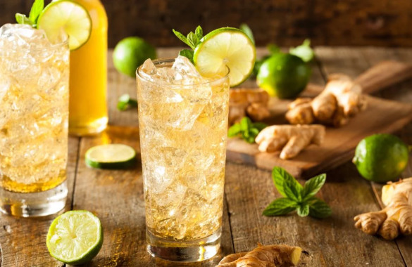Receita de Refrigerante Natural de Limão e Gengibre em 5 passos