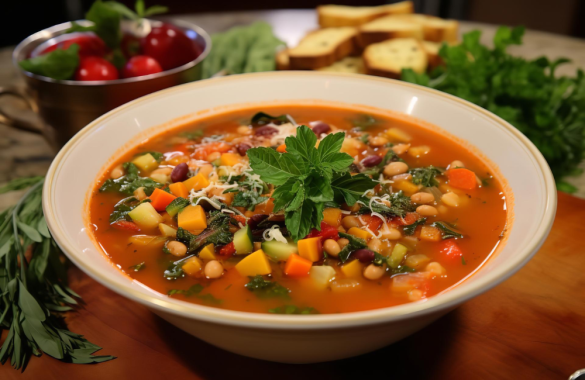 Receita de Minestrone em 15 passos